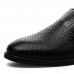 Men Black Pointed Toe Slip On Formal Dress Shoes