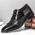 Men Cap Toe Splicing Non Slip Business Formal Shoes