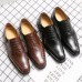 Men Embossed Business Lace Up Oxfords Dress Shoes