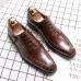 Men Embossed Business Lace Up Oxfords Dress Shoes