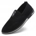 Men’s Knitted Hollow Breathable Antibacterial Deodorant Slip On Casual Sneakers