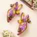  Leather Beach Vacation Ethnic Floral Hook   Loop Heeled Sandals