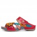  Retro Casual Flowers Calico Comfy Flat Stripe Sandals