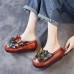  Handmade Leather Holiday Floral Platform Casual Beach Sandals