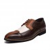 Men PU Leather Stylish Oxfords Business Dress Shoes