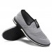 Men’s Knitted Hollow Breathable Antibacterial Deodorant Slip On Casual Sneakers