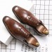 Men Embossed Business Lace Up Oxfords Dress Shoes