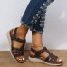 Women’s Summer Comfort Round Toe Hand Sewn Plus Size Platform Sandals