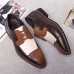 Men PU Leather Stylish Oxfords Business Dress Shoes