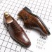 Men Embossed Business Lace Up Oxfords Dress Shoes