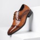 Men Business Brogue Lace Up Formal Point Toes Derby Shoes