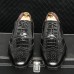 Men Brogue Embossed Pointed Toe Oxfords Business Dress Shoes