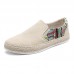 Men’s Ethnic Pattern Corduroy Slip  On Casual Fisherman Loafers