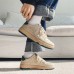 Men Canvas Non Slip Breathable Lace Up Casual Skate Shoes